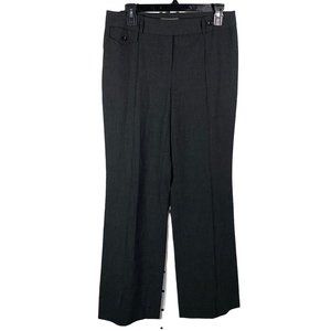 Ann Taylor Dress Pants‎ Grey Tailored Stretch Career Wear Sz 4